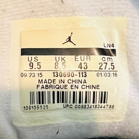 Jordan 12 Retro French Blue 2016 Size 9.5 130690 113 - Picture 7 of 14